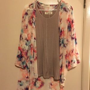 Kimono and Tank Top set